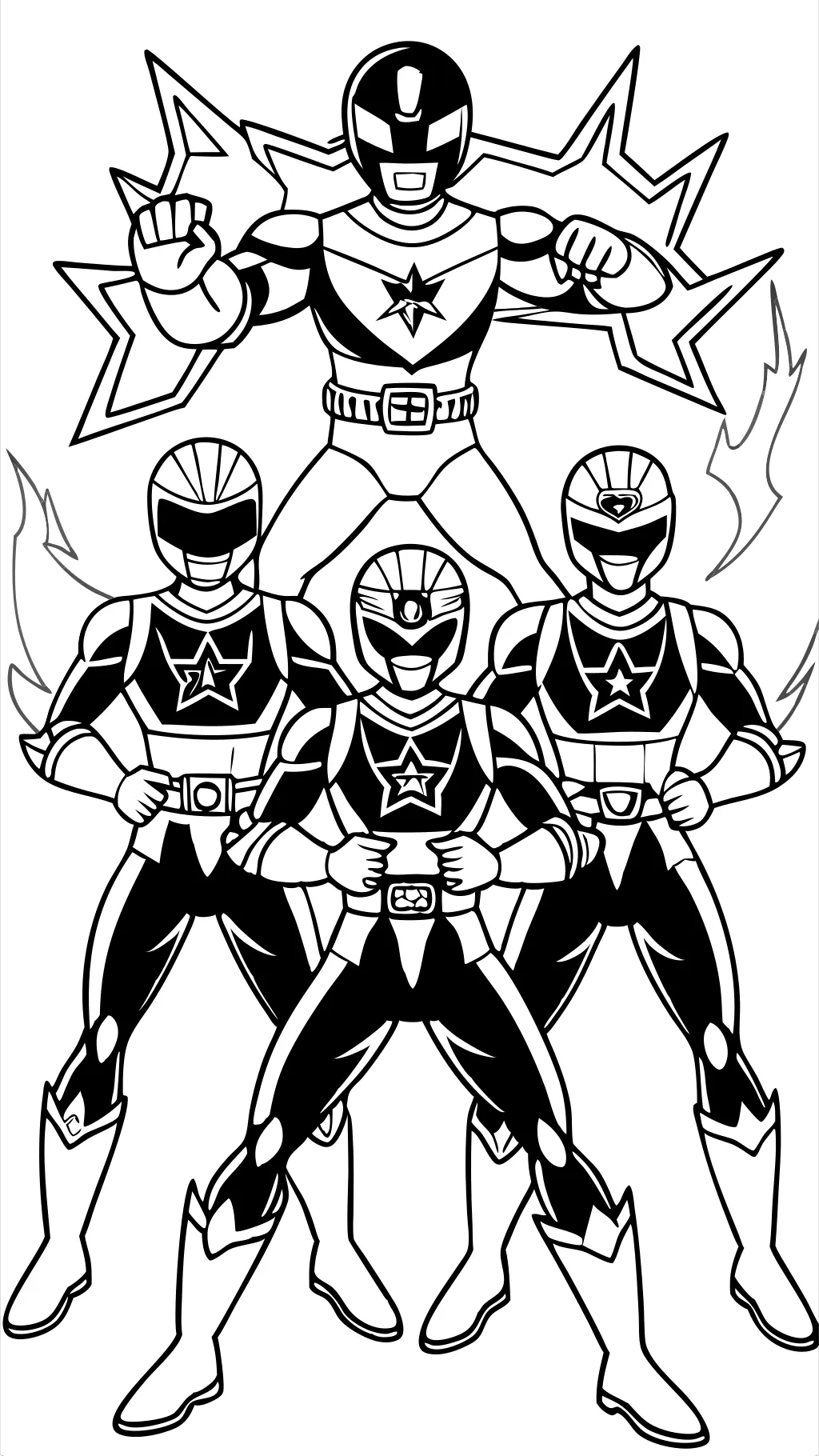 print power rangers coloring pages